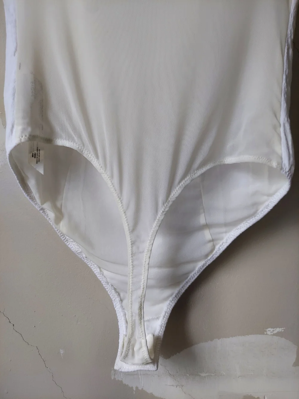 Free People Shes A Catch White Scoop Neck Ribbed Bodysuit